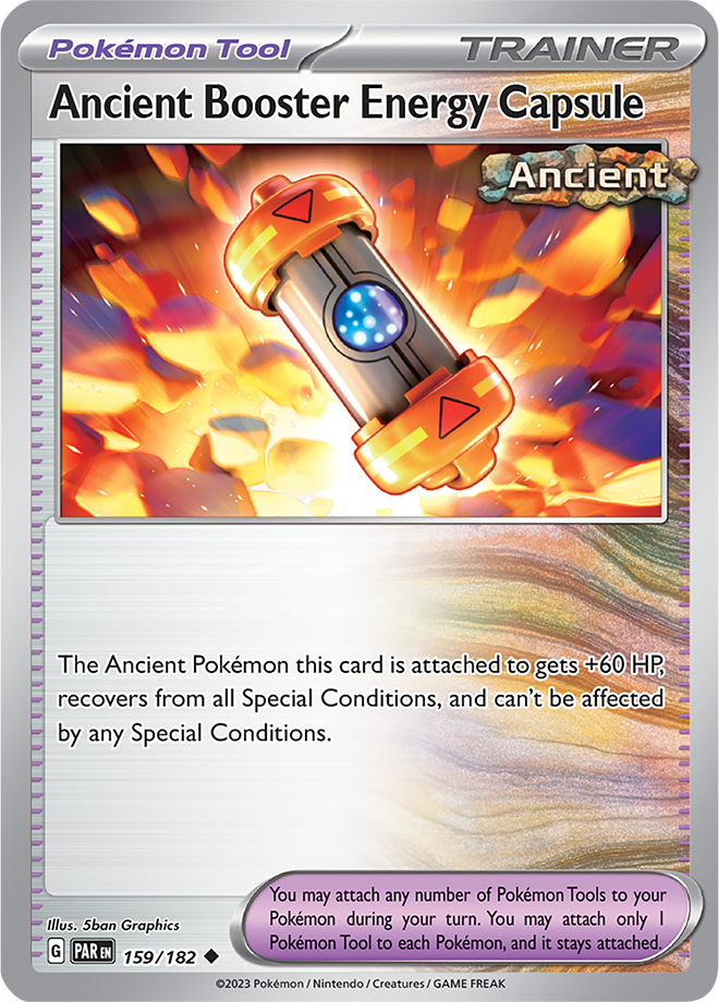 Pokémon TCG Ancient Booster Energy Capsule – PAR 159/182 Uncommon Reverse Holofoil – EN