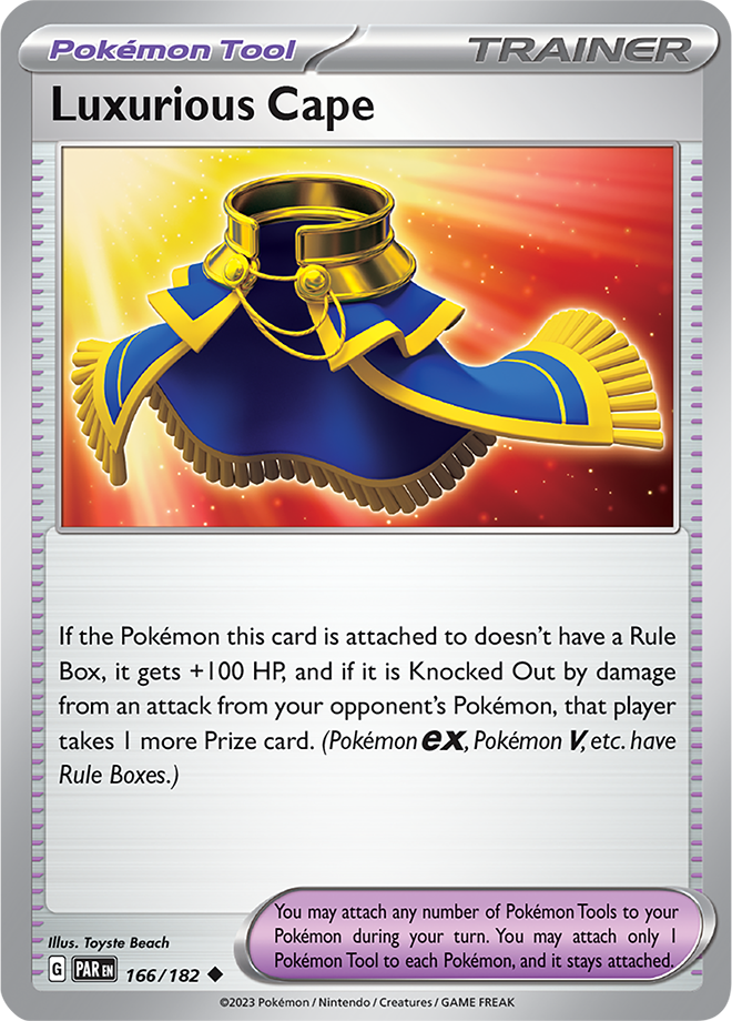 Pokémon TCG Luxurious Cape – PAR 166/182 Uncommon Regular – EN