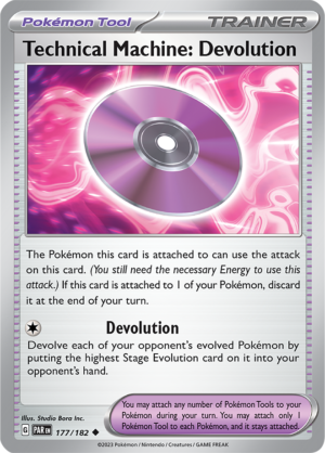 Pokémon TCG Technical Machine: Devolution – PAR 177/182 Uncommon Reverse Holofoil – EN