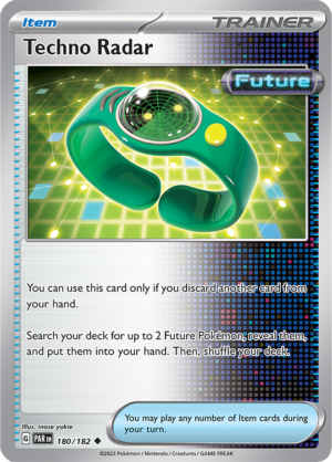 Pokémon TCG Techno Radar – PAR 180/182 Uncommon Reverse Holofoil – EN