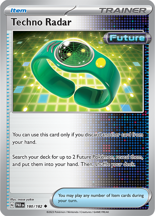 Pokémon TCG Techno Radar – PAR 180/182 Uncommon Reverse Holofoil – EN