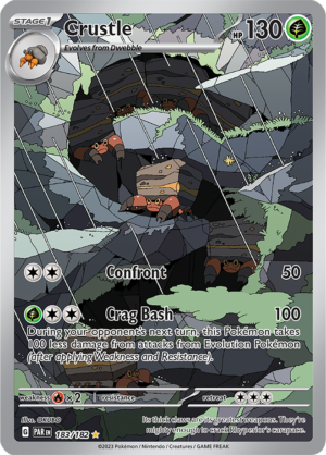 Pokémon TCG Crustle – PAR 183/182 Illustration Rare Holo – EN