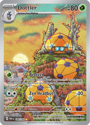 Pokémon TCG Dottler – PAR 184/182 Illustration Rare Holo – EN