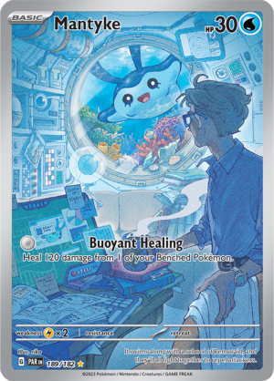 Pokémon TCG Mantyke – PAR 189/182 Illustration Rare Holo – EN