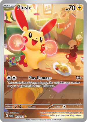 Pokémon TCG Plusle – PAR 193/182 Illustration Rare Holo – EN