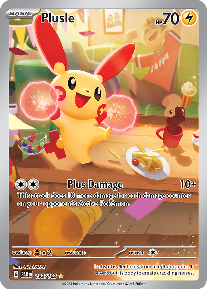 Pokémon TCG Plusle – PAR 193/182 Illustration Rare Holo – EN