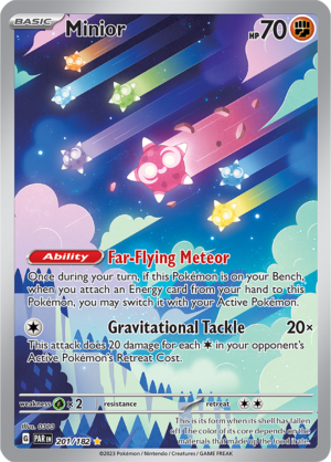 Pokémon TCG Minior – PAR 201/182 Illustration Rare Holo – EN