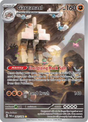 Pokémon TCG Garganacl – PAR 202/182 Illustration Rare Holo – EN