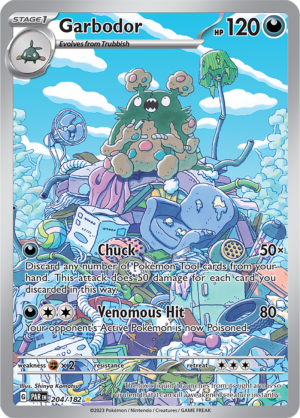 Pokémon TCG Garbodor – PAR 204/182 Illustration Rare Holo – EN