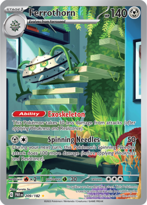 Pokémon TCG Ferrothorn – PAR 209/182 Illustration Rare Holo – EN