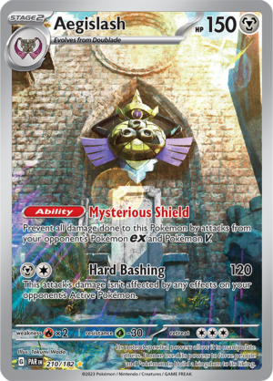 Pokémon TCG Aegislash – PAR 210/182 Illustration Rare Holo – EN
