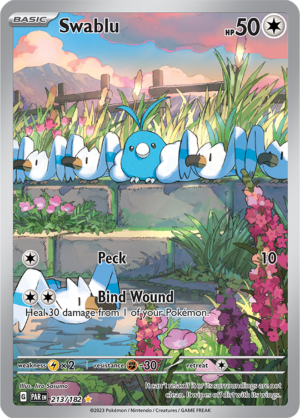 Pokémon TCG Swablu – PAR 213/182 Illustration Rare Holo – EN
