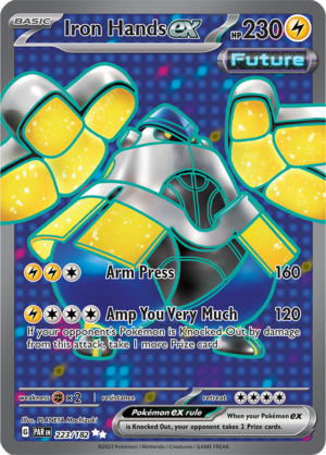 Pokémon TCG Iron Hands ex – PAR 223/182 Ultra Rare Holo – EN