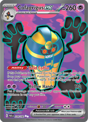 Pokémon TCG Cofagrigus ex – PAR 224/182 Ultra Rare Holo – EN
