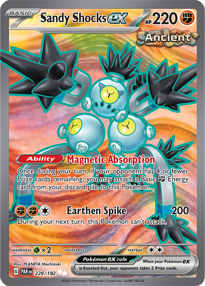 Pokémon TCG Sandy Shocks ex – PAR 228/182 Ultra Rare Holo – EN