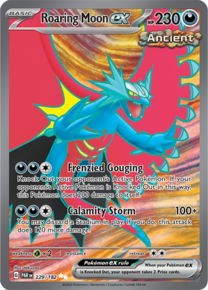 Pokémon TCG Roaring Moon ex – PAR 229/182 Ultra Rare Holo – EN