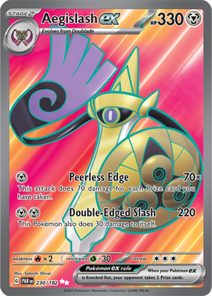 Pokémon TCG Aegislash ex – PAR 230/182 Ultra Rare Holo – EN