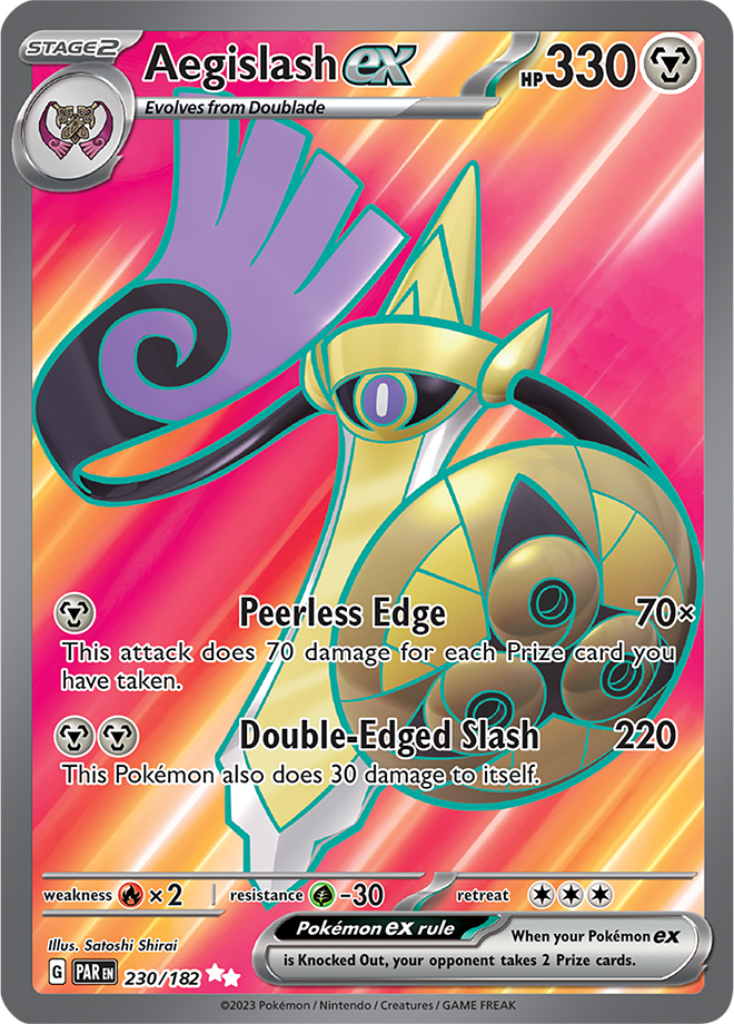 Pokémon TCG Aegislash ex – PAR 230/182 Ultra Rare Holo – EN