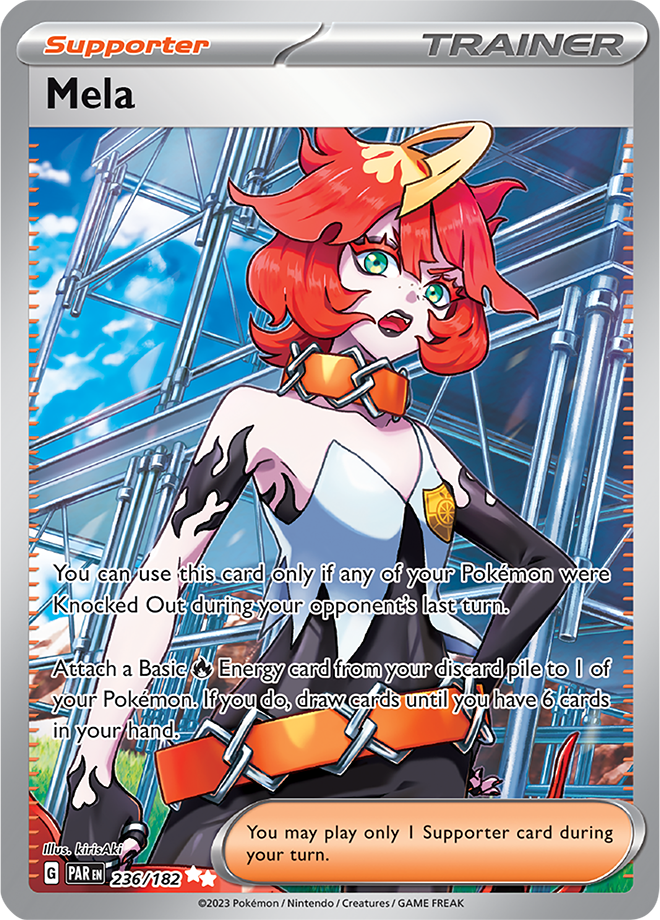 Pokémon TCG Mela – PAR 236/182 Ultra Rare Holo – EN