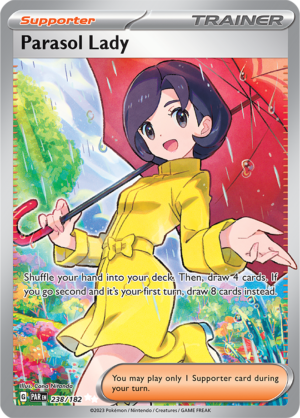 Pokémon TCG Parasol Lady – PAR 238/182 Ultra Rare Holo – EN