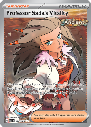 Pokémon TCG Professor Sada's Vitality – PAR 239/182 Ultra Rare Holo – EN