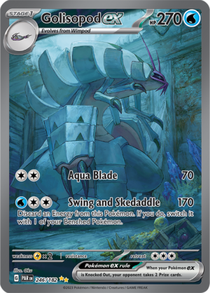 Pokémon TCG Golisopod ex – PAR 246/182 Special Illustration Rare Holo – EN