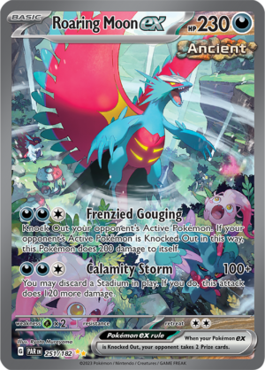 Pokémon TCG Roaring Moon ex – PAR 251/182 Special Illustration Rare Holo – EN