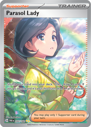 Pokémon TCG Parasol Lady – PAR 255/182 Special Illustration Rare Holo – EN