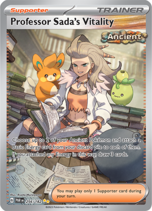 Pokémon TCG Professor Sada's Vitality – PAR 256/182 Special Illustration Rare Holo – EN