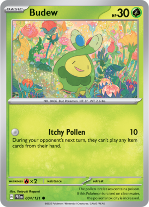 Pokémon TCG Budew – PRE 004/131 Common Regular – EN