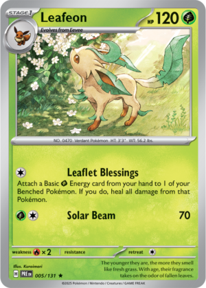 Pokémon TCG Leafeon – PRE 005/131 Rare Holo – EN