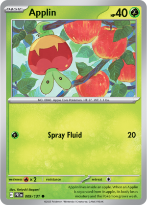 Pokémon TCG Applin – PRE 009/131 Common Regular – EN