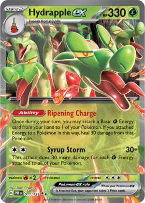 Pokémon TCG Hydrapple ex – PRE 011/131 Double Rare Holo – EN