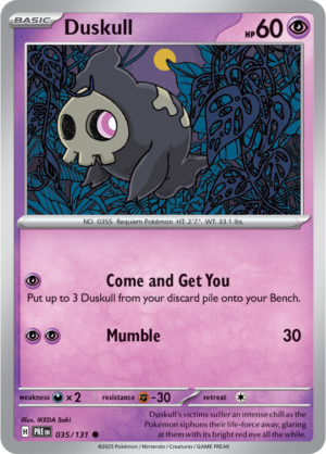 Pokémon TCG Duskull – PRE 035/131 Common Reverse Holofoil – EN