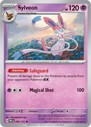 Pokémon TCG Sylveon – PRE 040/131 Rare Reverse Holofoil – EN