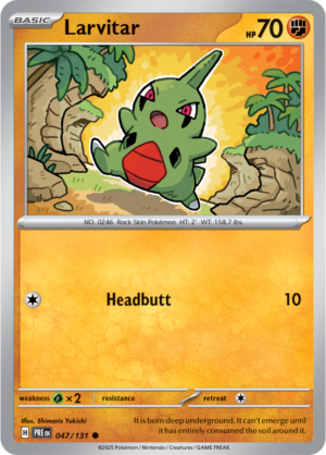 Pokémon TCG Larvitar – PRE 047/131 Common Regular – EN