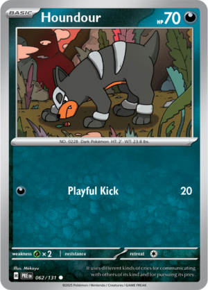 Pokémon TCG Houndour – PRE 062/131 Common Regular – EN