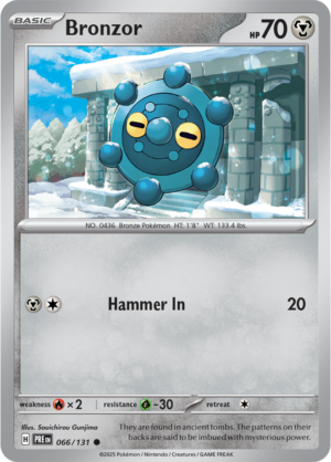 Pokémon TCG Bronzor – PRE 066/131 Common Regular – EN