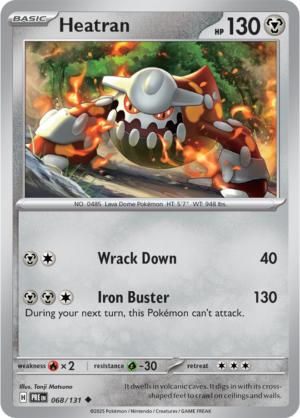 Pokémon TCG Heatran – PRE 068/131 Uncommon Regular – EN