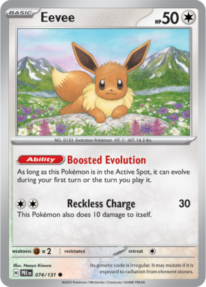 Pokémon TCG Eevee – PRE 074/131 Common Reverse Holofoil – EN