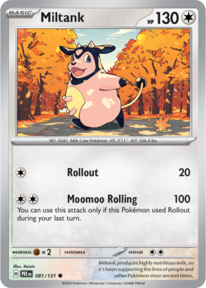 Pokémon TCG Miltank – PRE 081/131 Common Reverse Holofoil – EN