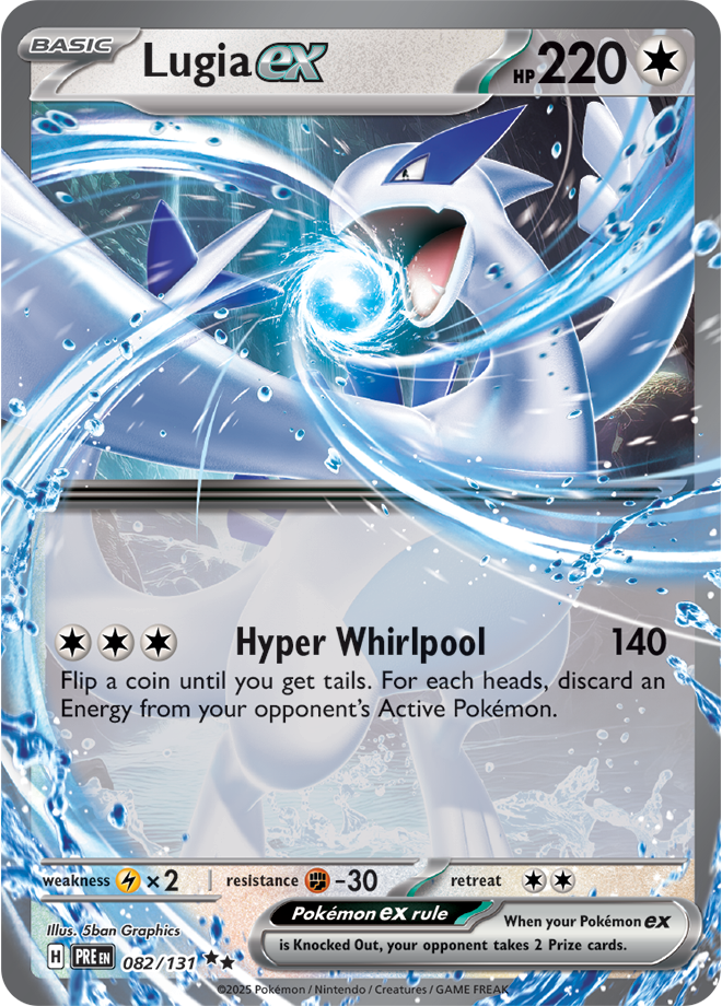 Pokémon TCG Lugia ex – PRE 082/131 Double Rare Holo – EN