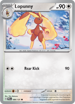 Pokémon TCG Lopunny – PRE 084/131 Common Reverse Holofoil – EN