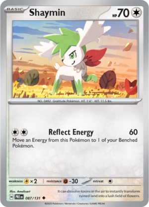 Pokémon TCG Shaymin – PRE 087/131 Uncommon Reverse Holofoil – EN