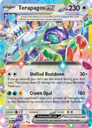 Pokémon TCG Terapagos ex – PRE 092/131 Double Rare Holo – EN