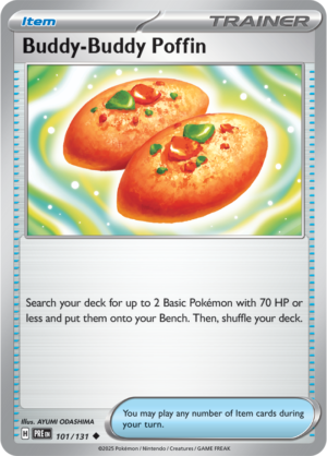 Pokémon TCG Buddy-Buddy Poffin – PRE 101/131 Uncommon Reverse Holofoil – EN