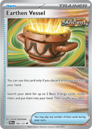 Pokémon TCG Earthen Vessel – PRE 106/131 Uncommon Reverse Holofoil – EN