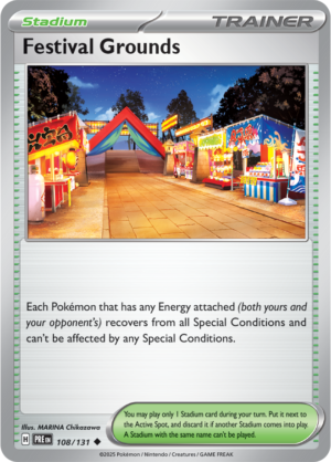 Pokémon TCG Festival Grounds – PRE 108/131 Uncommon Reverse Holofoil – EN