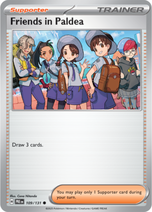Pokémon TCG Friends in Paldea – PRE 109/131 Common Reverse Holofoil – EN
