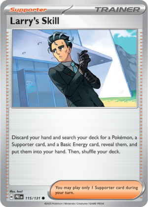 Pokémon TCG Larry's Skill – PRE 115/131 Common Reverse Holofoil – EN